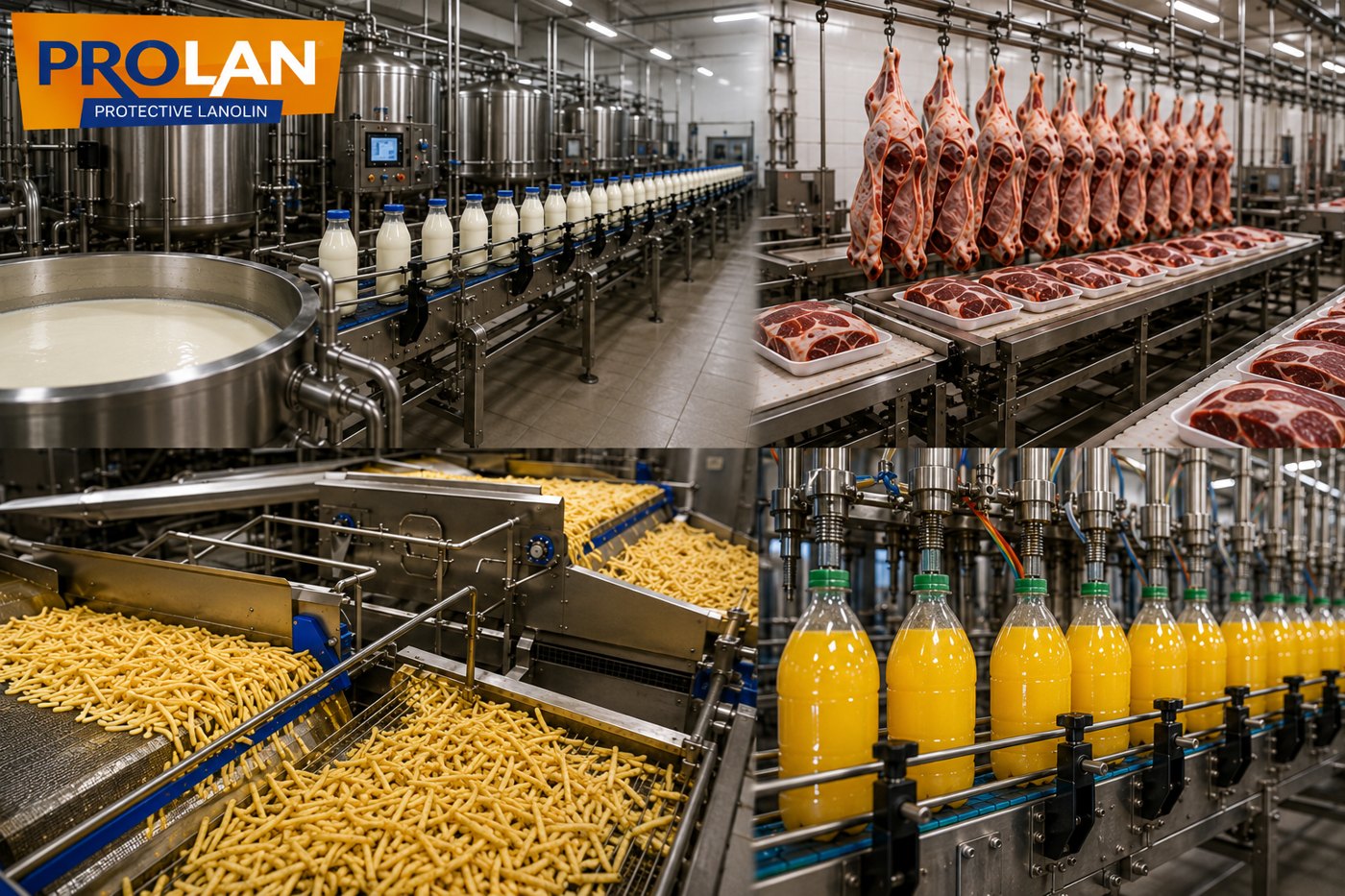 Lanolinska protikorozijska zaščita za živilsko industrijo ProLan – NSF H1 odobritev in Eurofins certifikat